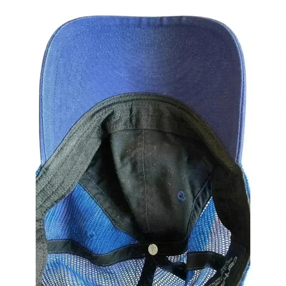 Carhartt Mesh Back Adjustable Snapback Hat Cap Blue Workwear One Size - Picture 8 of 8